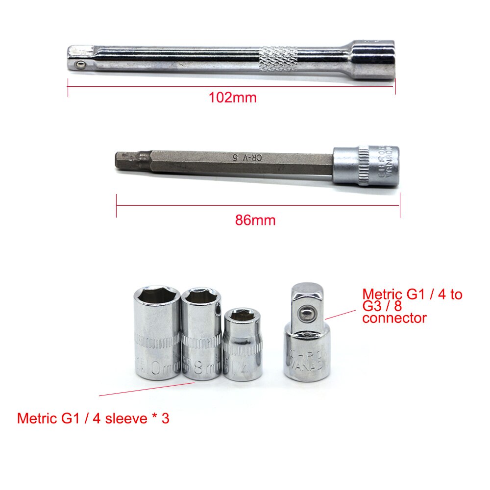 1/4 INCH Torque Wrench A Set of Keys for Bicycle Repair Tools Kit Ratchet Machanical Torque Spanner Torque Ratchet Wrench