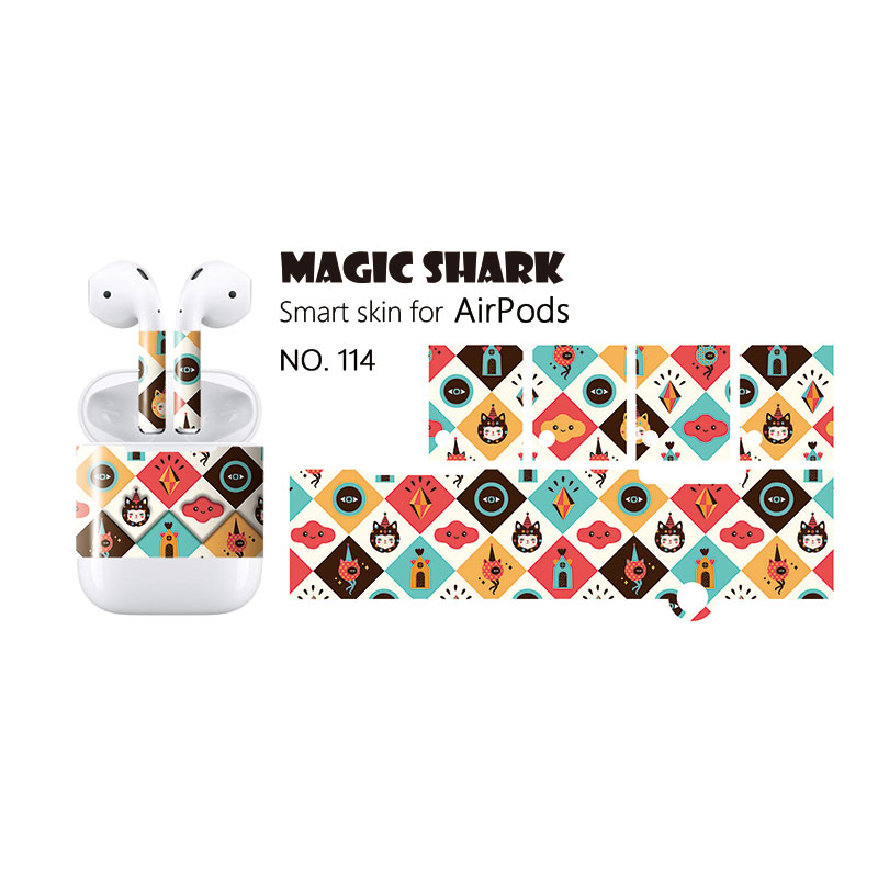 Magic Shark Personalize And Dramatically Change The Look Of Your For Apple Airpods Skin Sticker Easy To Install Stalk Skin Over: 114