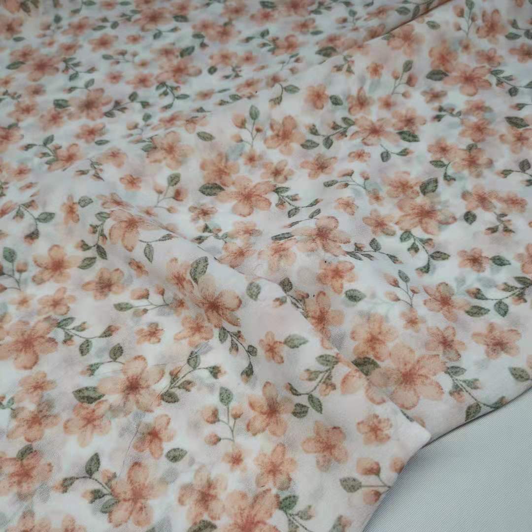 Chiffon Fabric for Dress ON Floral Sewing Craft Material: 4