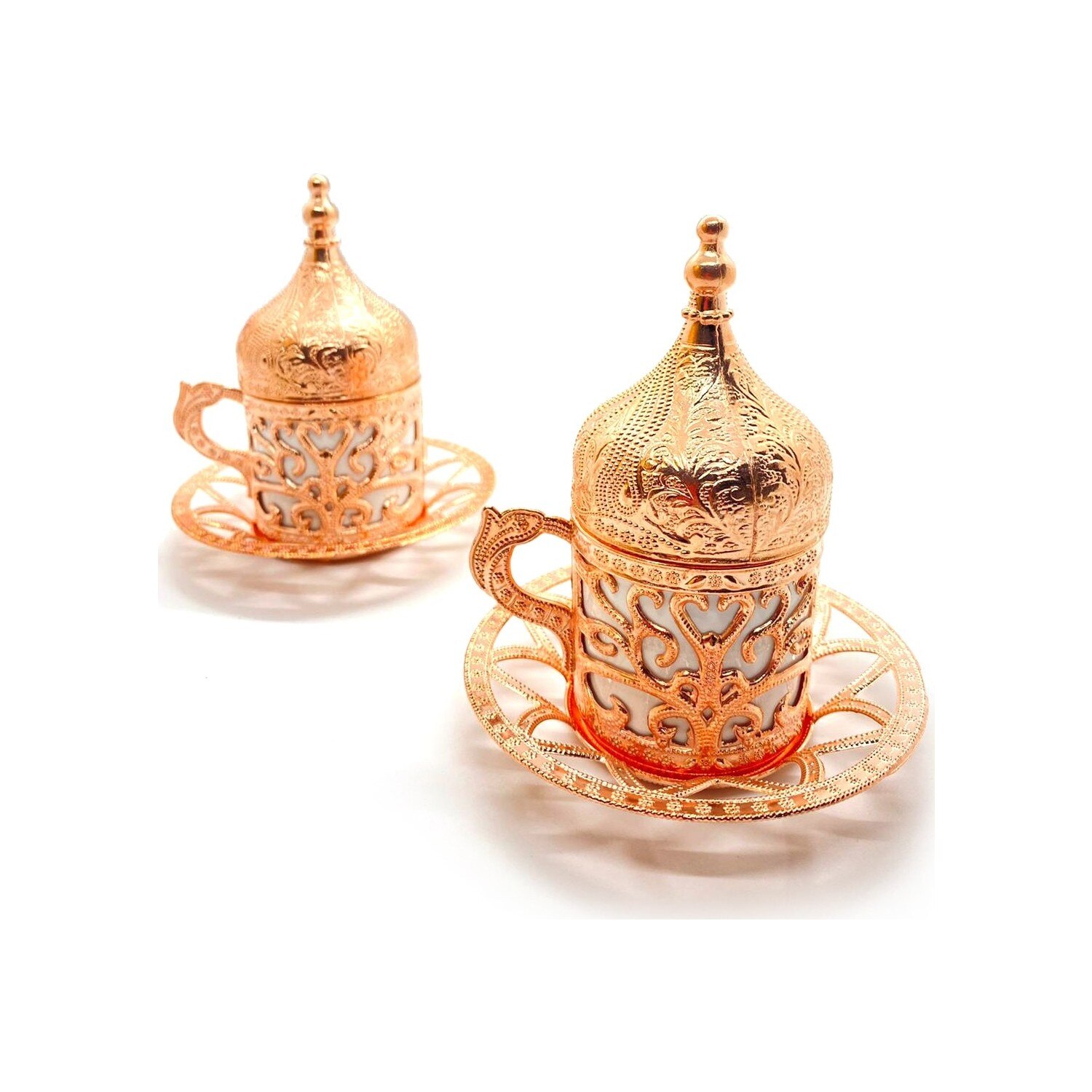 Ottoman Patterned Coffee Set of 2 Turkish Coffee Cup Handmade Authentic Turkish Arabic Coffee Espresso Set