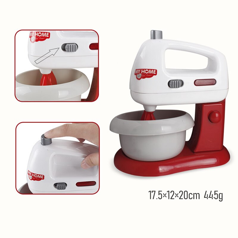 Kitchen Pretend Play Toys Simulation Household Appliances For Children Vacuum Cleaner Mixer Rice Cooker Kids Educational Toys: Type 3