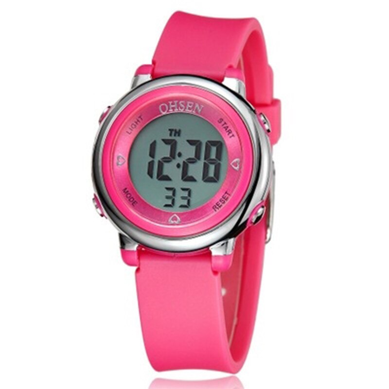 Relogio Feminino Digitale Handgelenk Uhr Weibliche Uhr Sport Uhren Frauen Wasserdichte LED Elektronische Uhr Für Frauen Laufen draussen: Rosa