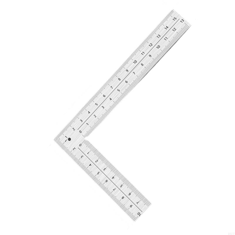 R6FF L Square Ruler Metal Square for Woodworking Measuring Furniture Making