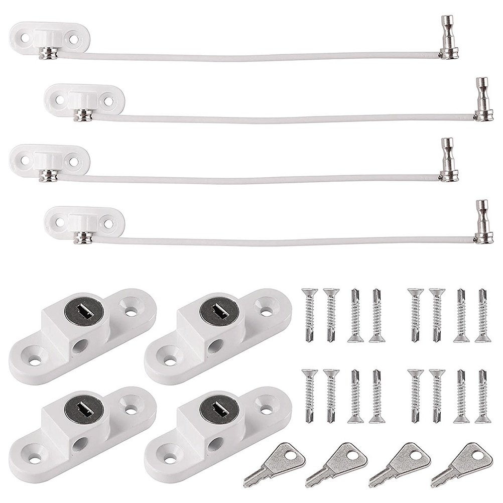 1/4PCS Window Restrictor Locks Child Safety Lock Window Door Restrictor Cable