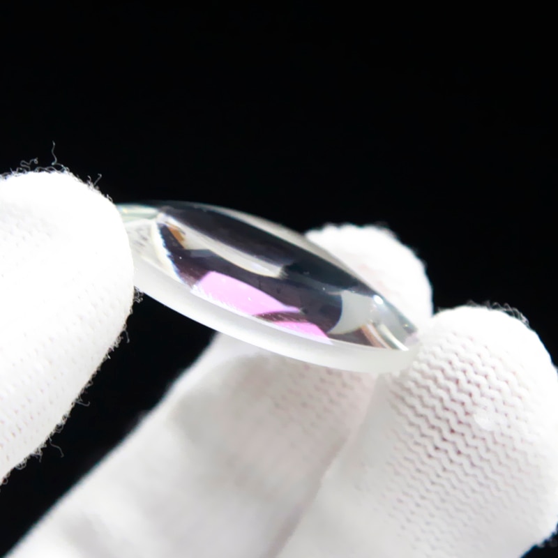Diameter 63Mm Focal Length 100Mm Plano-Convex Lens Magnifying Optical Glass Lens Prism Processing Plant