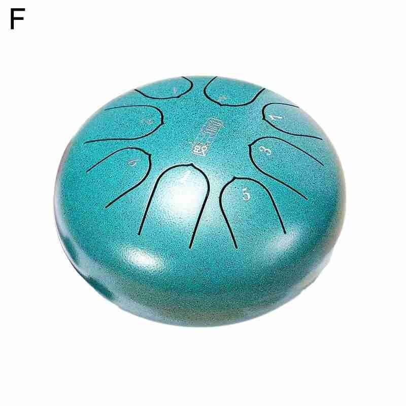 6 Inch Relaxing Music Drum Steel Tongue Drum Instrument Percussion Instrument Accessories Hand Pan Relaxing Music Drum: F