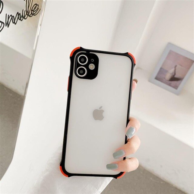 Telefoon Case Voor Xiaomi Redmi Note K20 9T 7 Pro Anti-Val Shockproof Matte Transparante Snoep Kleuren Soft tpu Silicone Case Cover: Redmi  Note 7 Pro / Black