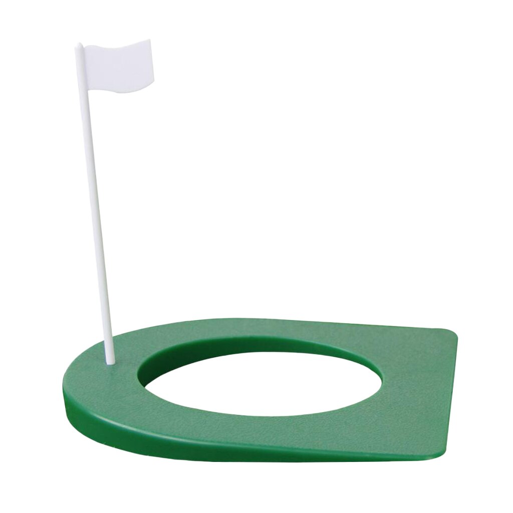 Indoor Outdoor Golf Putting Practice Cup Training Hole with Flag Golfer