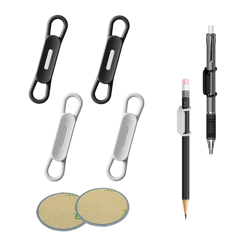 2/6 stücke Magnetische Stift Bleistift Halter Bunte Elastische Band Stift Halter Vintage Tragbare Verstellbare Stift Ständer Tablet Touch Stift clips: Himmelblau