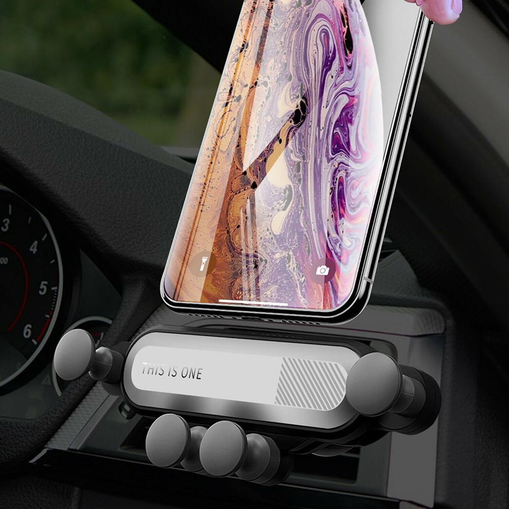 Gravity biltelefonhållare för iphone x xs max samsung  s9 in bilventilationsfäste bilhållare för xiaomi huawei mobiltelefonställ