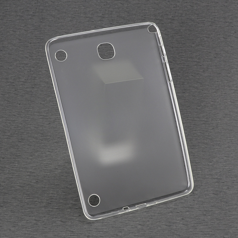 Slim Soft Silicone TPU waterproof Case For Samsung Galaxy Tab A 8.0 T350 T351 P350 P355 Transparent Back Cover+Stylus pen: Matte translucent
