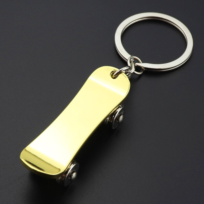 LLavero de Metal para parejas, accesorio para llaves de patines de dibujos animados, patinaje sobre ruedas, de , de , 10 unids/lote