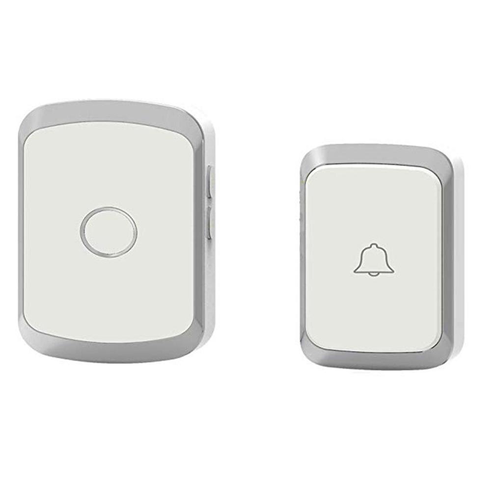 Smart Home Wireless Doorbell Waterproof 300 M Remote EU UK US Plug Smart Door Bell Intelligent Wifi Doorbell Receiver: Silver / EU Plug
