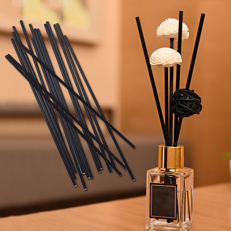 10pcs Black Fiber Sticks Diffuser Volatile Rod for Home Fragrance Aromatherapy Diffuser Home Decoration Multi Size