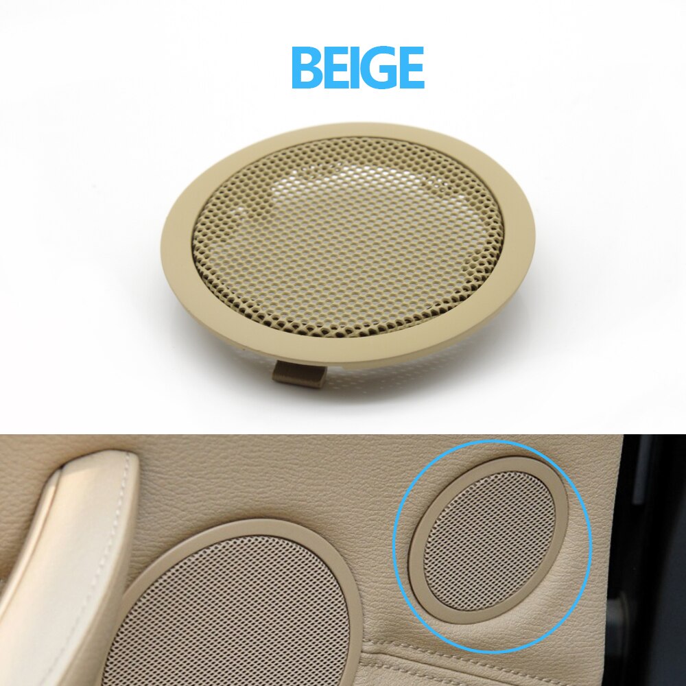 Left Right Side Driver Interior Rear Door Tweeter Loudspeaker Cover For BMW X5 X6 E70 E71 E72 2007 5 GT F07: Tweeter Cover BEIGE