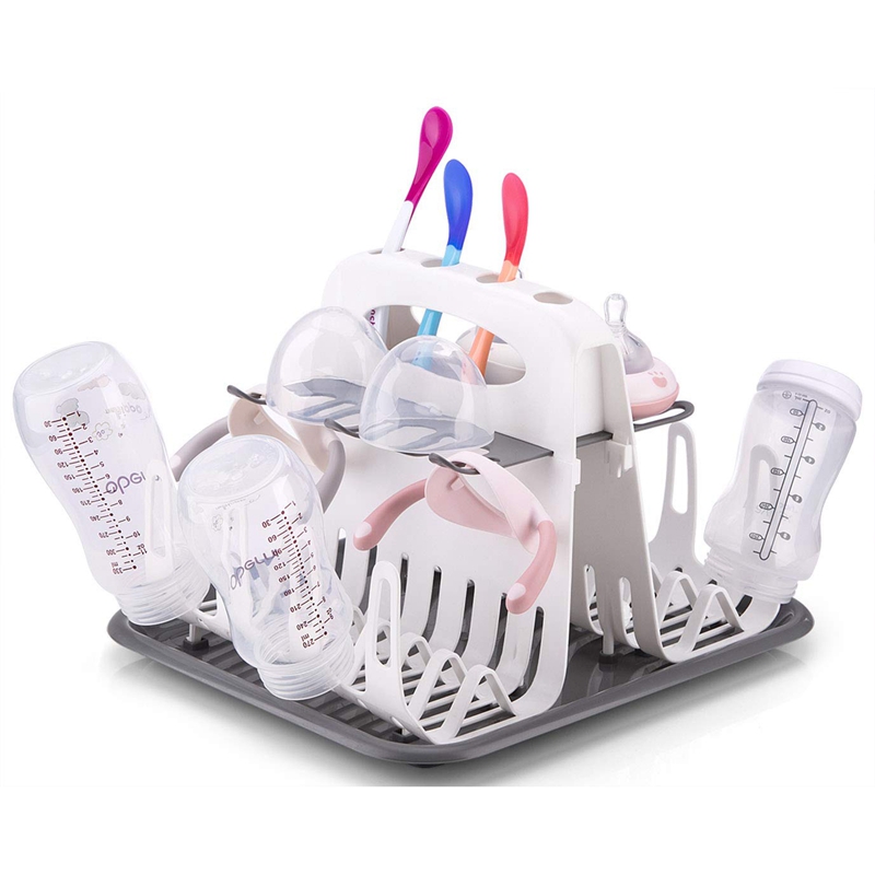 Baby Bottle Drying Rack Portable Cleaning Dryer Storage Rack Multi-Layer Removable with Drain Plate Children Drying Rack