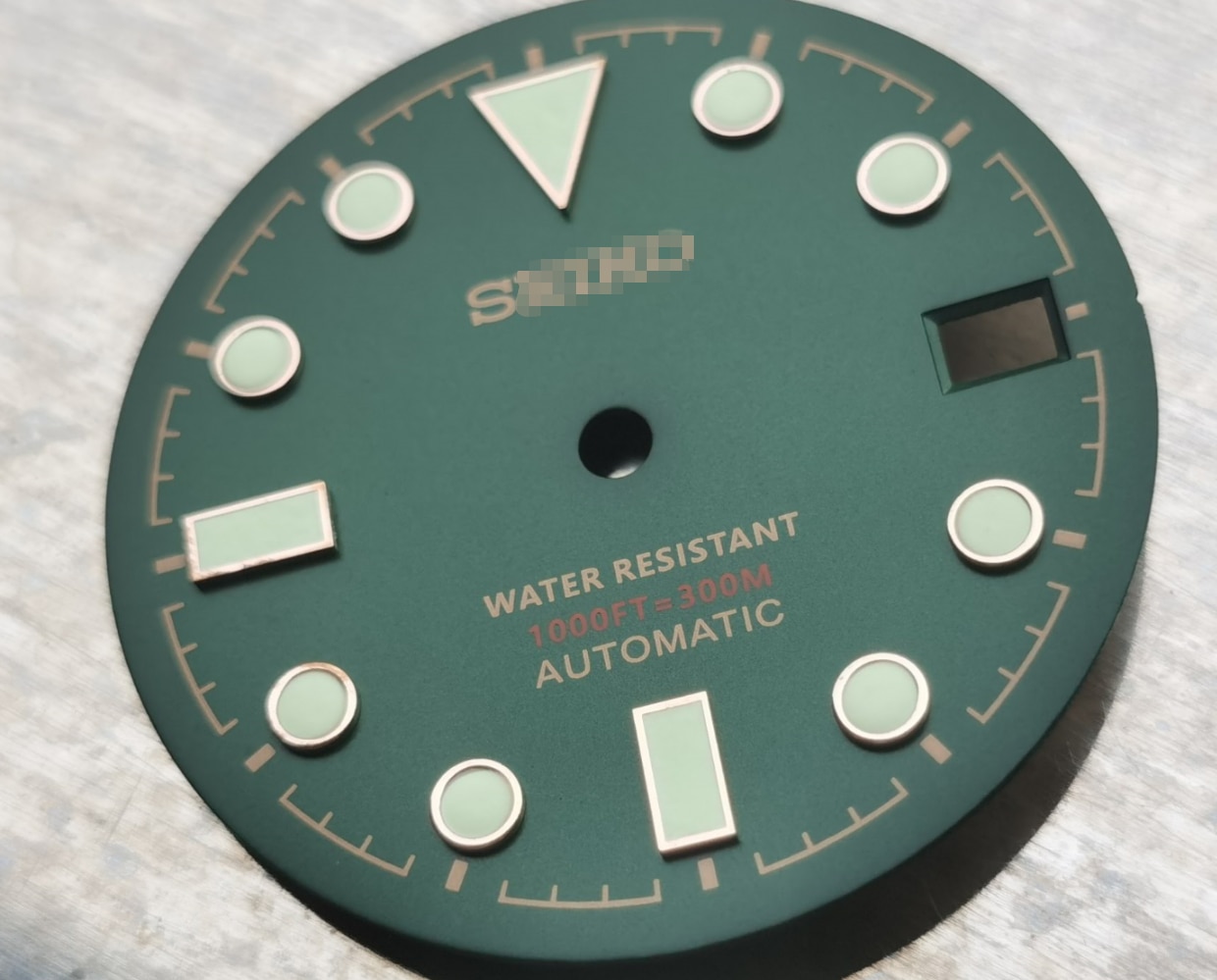 Horloge Onderdelen 28.5Mm Groen/Zwarte Wijzerplaat Lichtgevende Marks Geschikt Voor NH35 Automatische Beweging