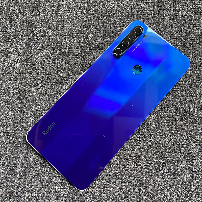 6.3 &quot neue Batterie Abdeckung Für Xiaomi Redmi Hinweis 8T 8 Zurück Glas Hinten Gehäbenutzen 3D fallen Mit kamera Objektiv Tafel: Hinweis 8T hinzufügen len Blau