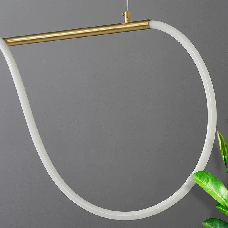 Moderne ledet-taklysekrone med lang slange til bord, spisestue, kjøkken, hengende 100cm- pyntet lampe til hjemmedekorasjon