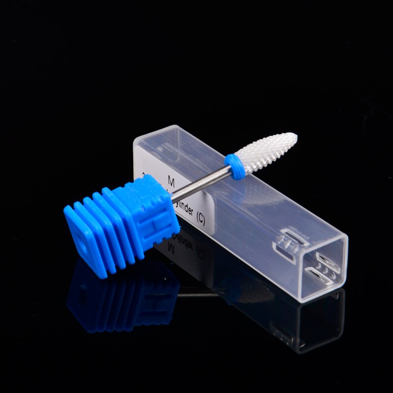 Brocas de cerámica para uñas, 1 unidad, tamaño M XC, para uñas de manicura y pedicura eléctrica, accesorios de herramientas: C