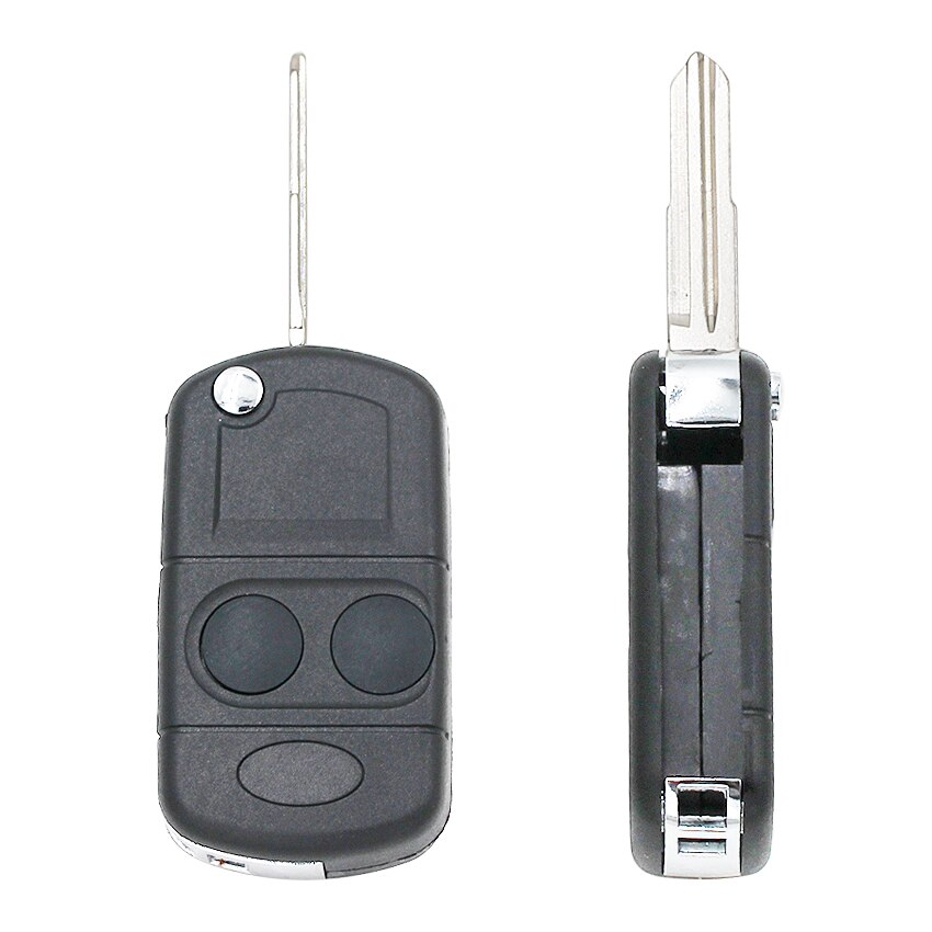 Carcasa de llave remota plegable modificada, 2 botones, para Land Rover Defender Discovery Freelander Rover 100 200 25 400 45 MG TF ZR ZS