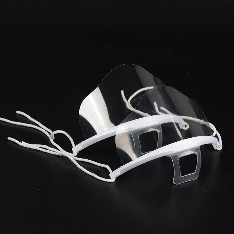 5pcs/Set Health Care Tool Transparent Masks Permanent Anti Fog Catering Food Hotel Plastic Kitchen Restaurant Masks