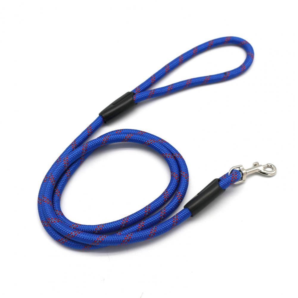 Dog Strap Lovely Soft Metal Hook Puppy Harness Rope for Hiking Pet Traction Rope Pet Rope: Royal Blue