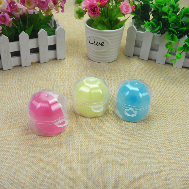 Hzirip 3 Colors Newborn Baby Soft Silica Gel Healthy Shampoo Brush Massage Bath Brush Soft Brush Infant Body Hair