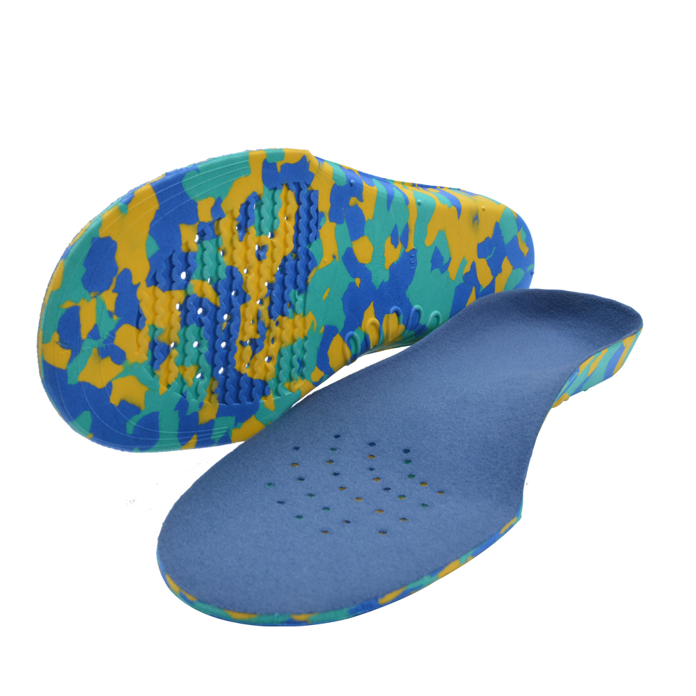 Semelles orthopédiques 3D à talon profond pieds plats pour enfants et enfants semelle de soutien de l'arc pour O/x-legs chaussures orthopédiques soin des pieds