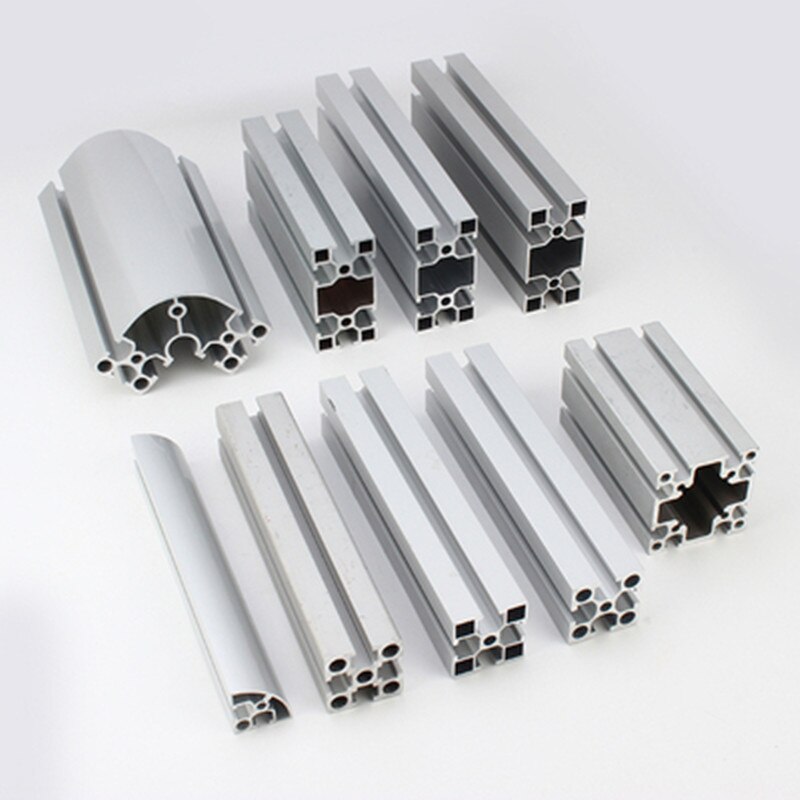 Profilé en alliage d'aluminium semi-circulaire, 100-600mm, 3030, standard ue