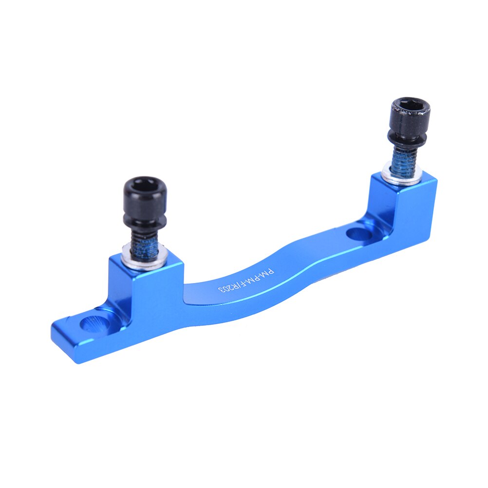 1 piezas de adaptador de freno de disco de bicicleta de montaña de (adecuado para 203 rotores de rueda delantera y trasera): Azul