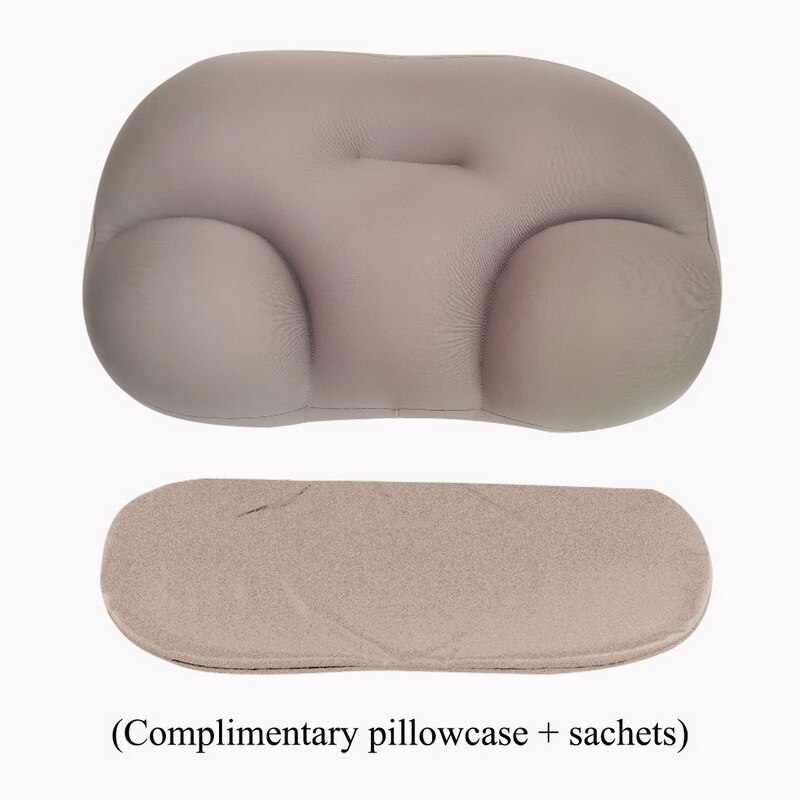 All-round Sleep Pillow Cloud Pillow Neck Support Pillow Butterfly Shaped Ergonomic Pillow Soft Orthopedic Neck Pillow: A2 light gray