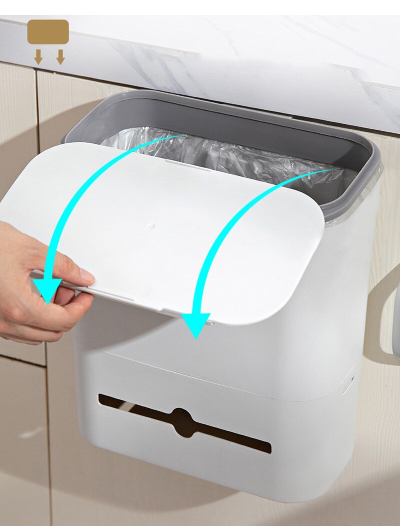 Wall Mount Household Tissue Box Desktop Napkin Organizer Towel Paper Storage Kitchen Hanging Tissue Container Wet Wipe Dispenser