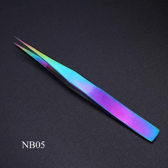 Stainless Steel Tweezers Volume Eyelashes Extensions Eyebrow Tweezers Curved Straight Nail Clipper Nipper Makeup Tools TRNB01-07: NB05