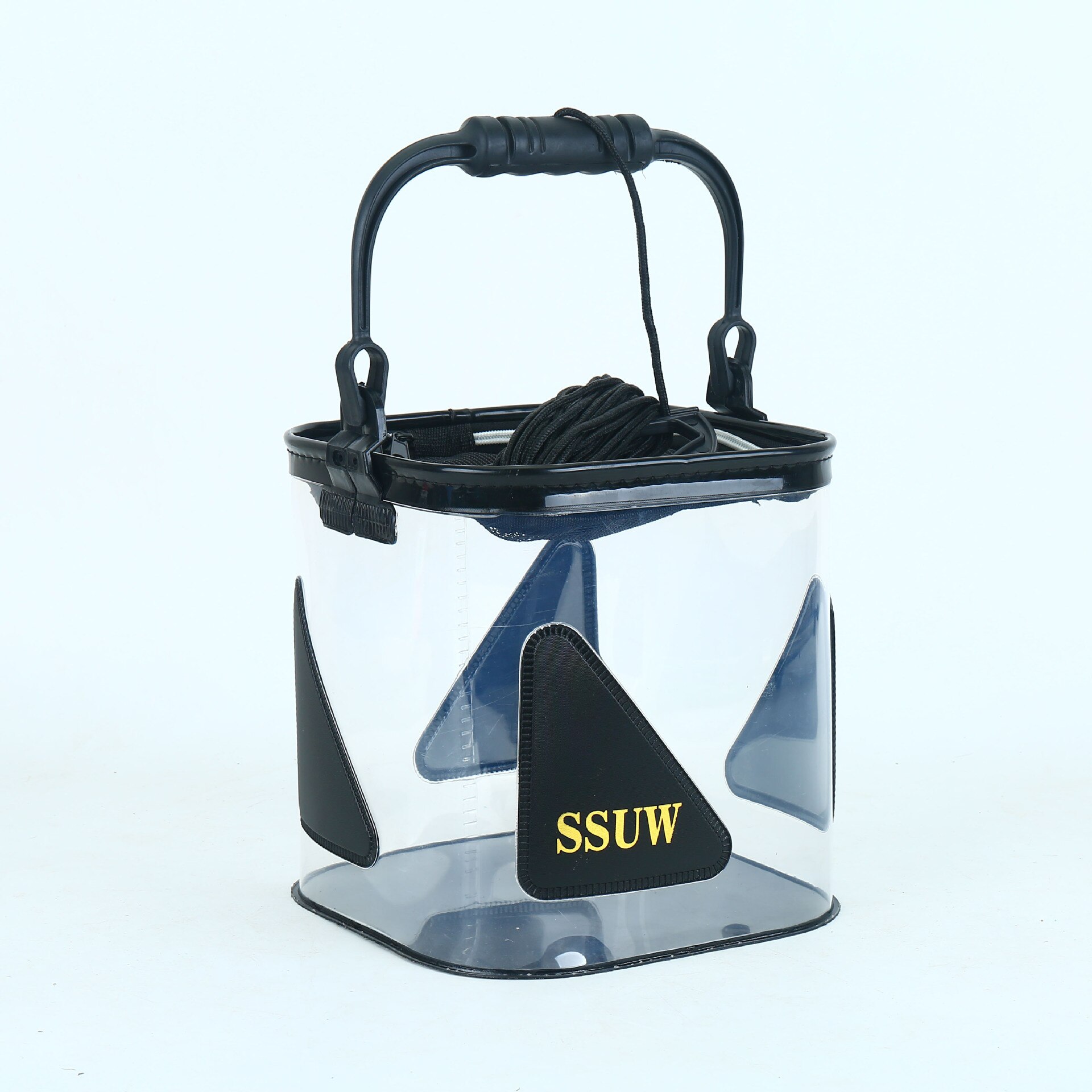 7L/10L/12L/foldable transparent fishing bucket portable folding bucket car washing bucket children outdoor fishing