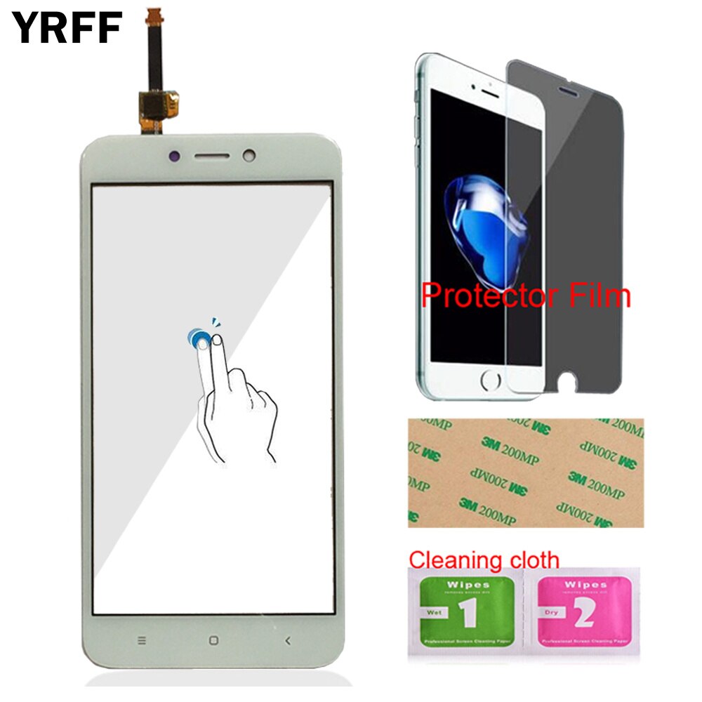 Touch Screen Voor Glas Voor Xiaomi Redmi 4X Redmi4X Touch Screen Digitizer Panel Glas Sensor 5.0 ''Mobiele Telefoon Protector film