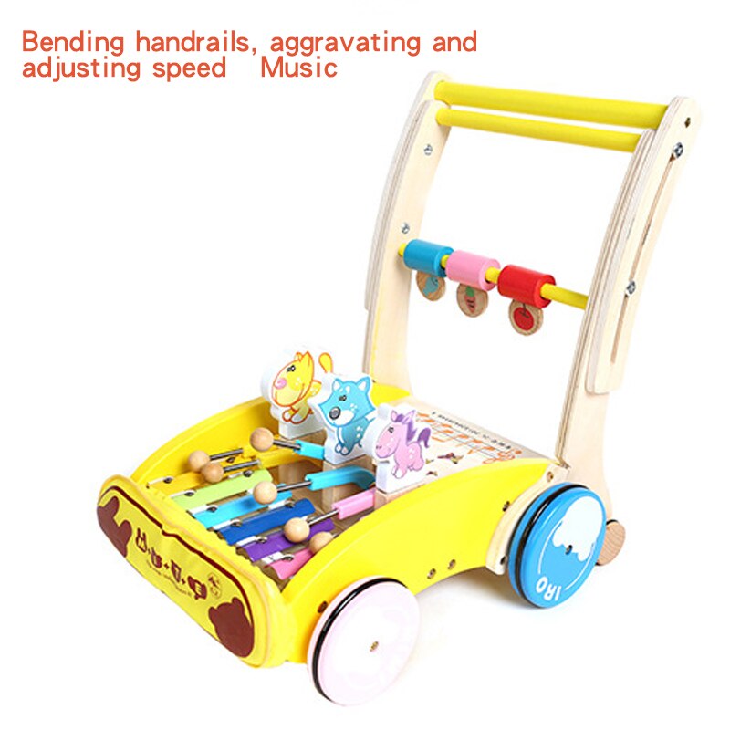 Baby Walker Folding Music Wheels Andador Walkers for kids Car Toddler Walker for Kids Learning Walking Balance Assistant Walker: C