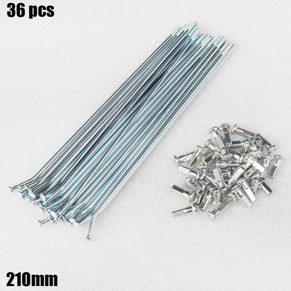 36 pcs 200-245 mm 8G spokes 4mm width spokes bend For electric bicycle bike motorcycle radios for motorcycle and child bike: 210mm