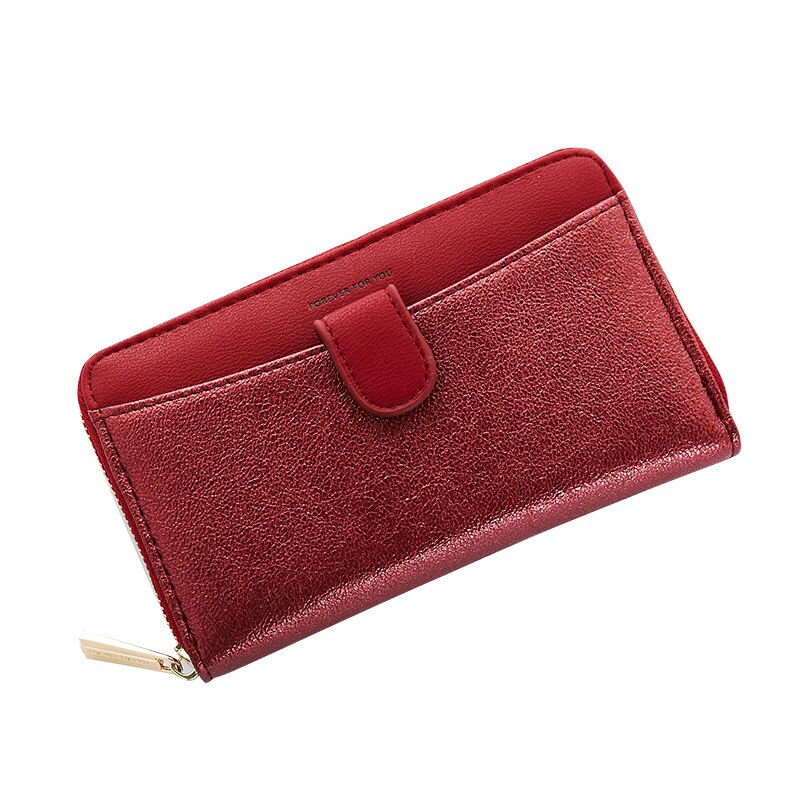 Brand Patchwork Women Short Clutch Wallet Large Capacity Wristband Wallets Female Purse Lady Purses Zipper Card Holder Carteras