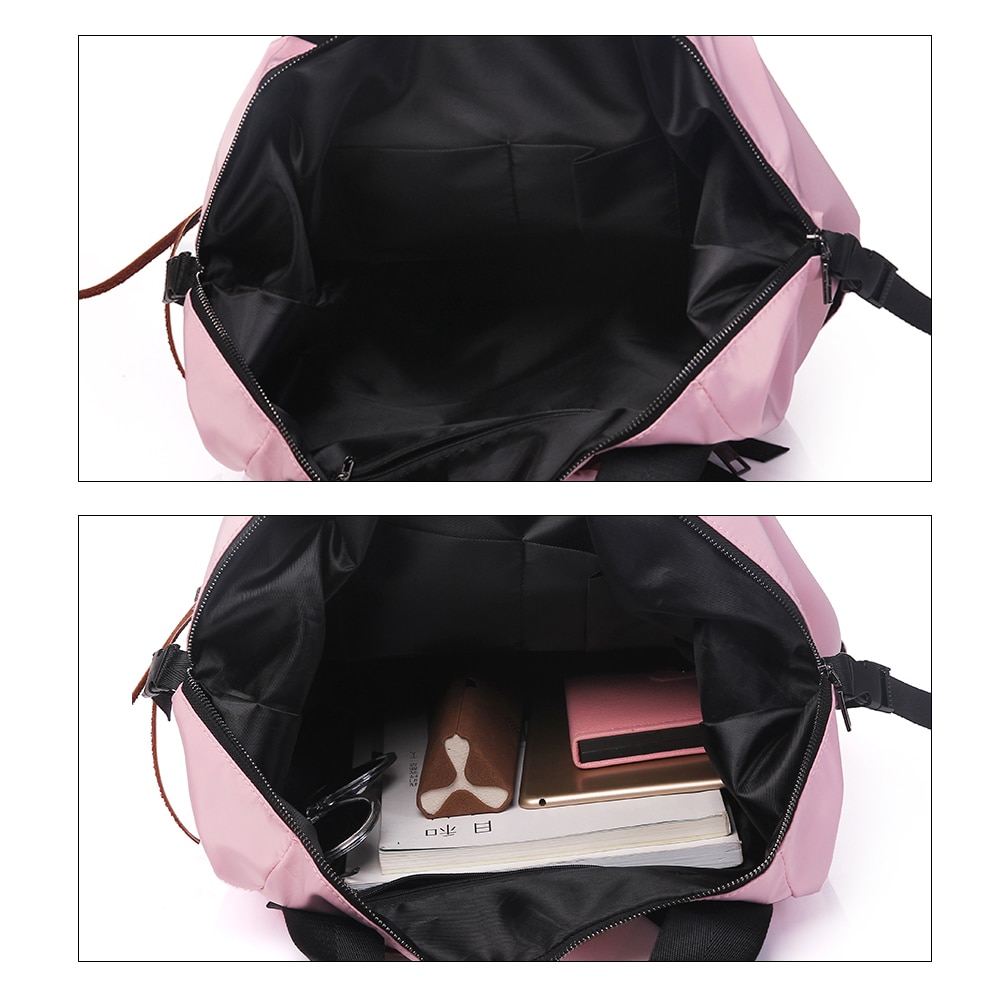 TTOU Nylon sac à dos femmes sacs à dos décontractés dames haute capacité retour au sac d'école adolescentes voyage étudiants Mochila Bolsa