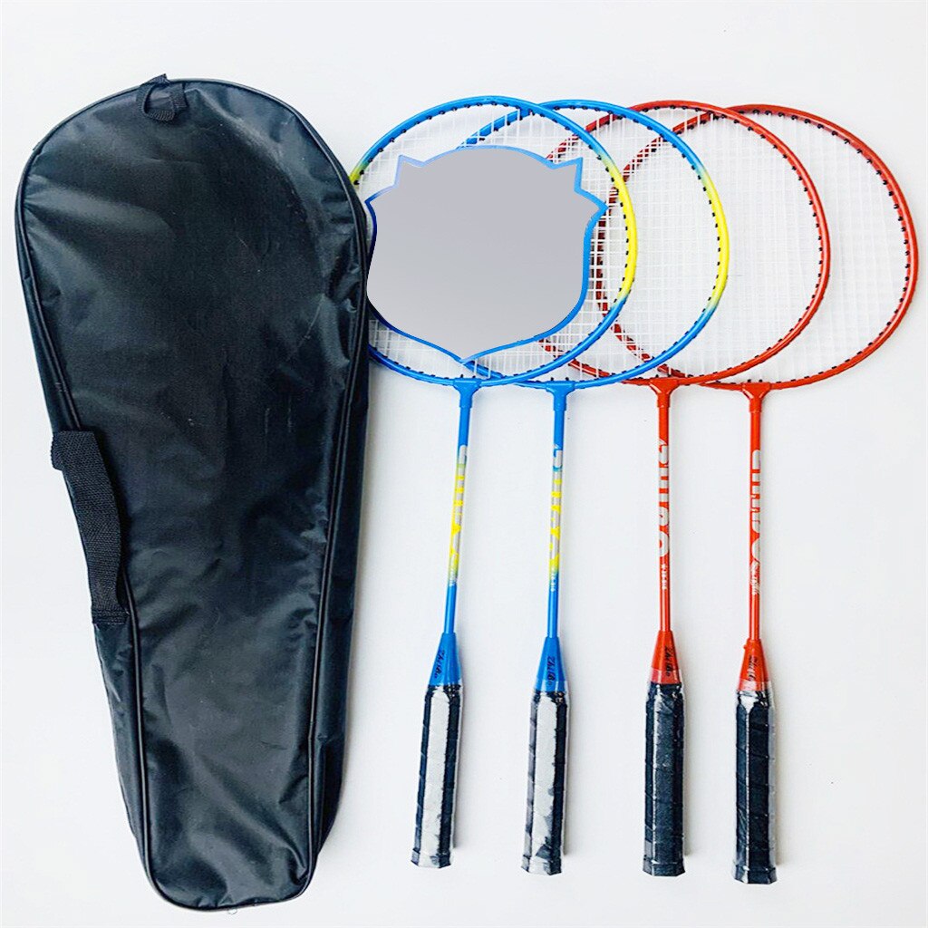 2pcs Badminton Rackets Set Badminton Set, Portable Outdoor Badminton Combination Set Badminton Net System #4