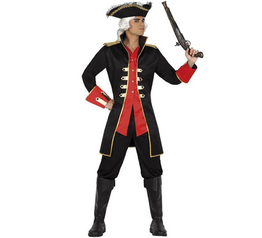 Disfraz o Chaqueta de Capitán Pirata para hombre
