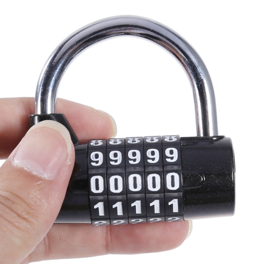 Coded Lock 4/5 Digit Password Safety Lock Wide Shackle Combination Padlock Combination Travel Security Safely Code Lock