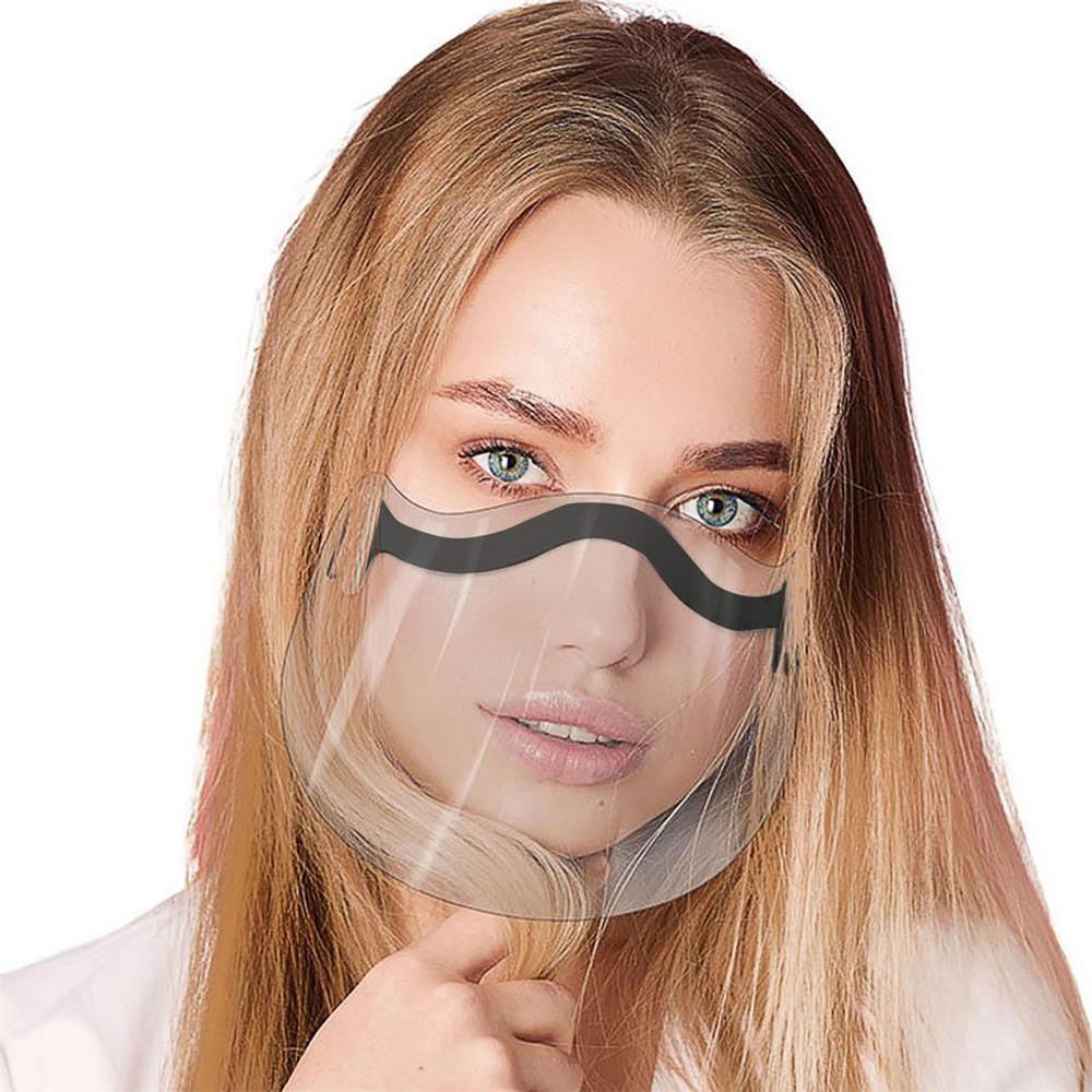 5/10Pcs Transparant Anti-Spray Gezicht Shield Met Nasale Patch Wasbare Shield Masker Voor Gezicht Veiligheid Gezicht shield Voor Volwassenen