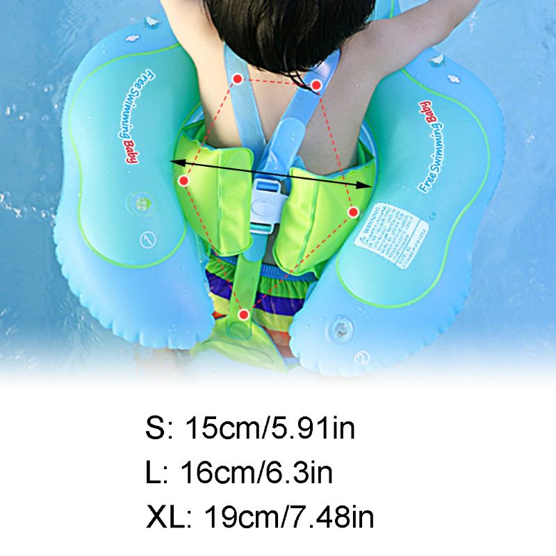 Summer Baby Inflatable Swimming Ring Infant Float Circle with Sunshade Water Toy K92D