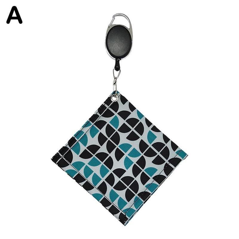 Mode Streep Golf Bal Schoonmaken Handdoek Vierkante Vorm Waterdichte Dubbelzijdig Fleece Pu Materiaal Reinigen Golfbal Club Handdoek: A