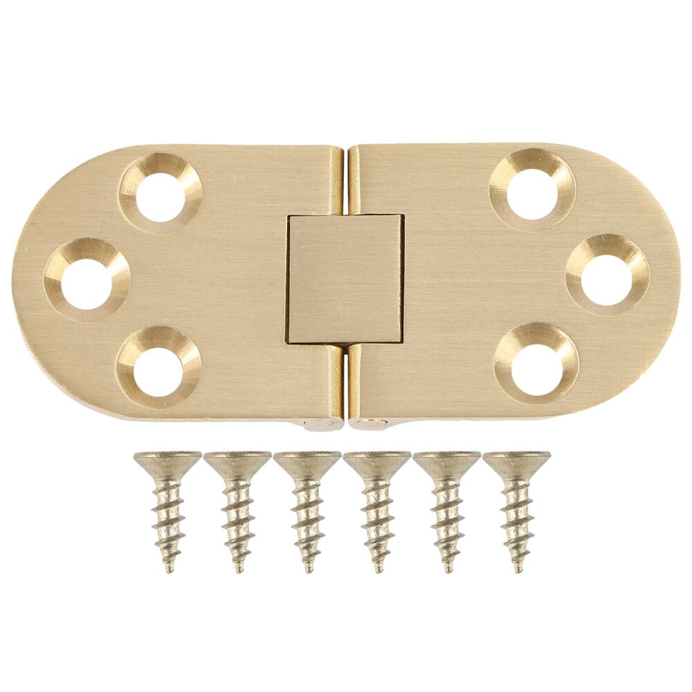 Brass Hinges Connectors with Screws for Table Folding Table Cabinet Door