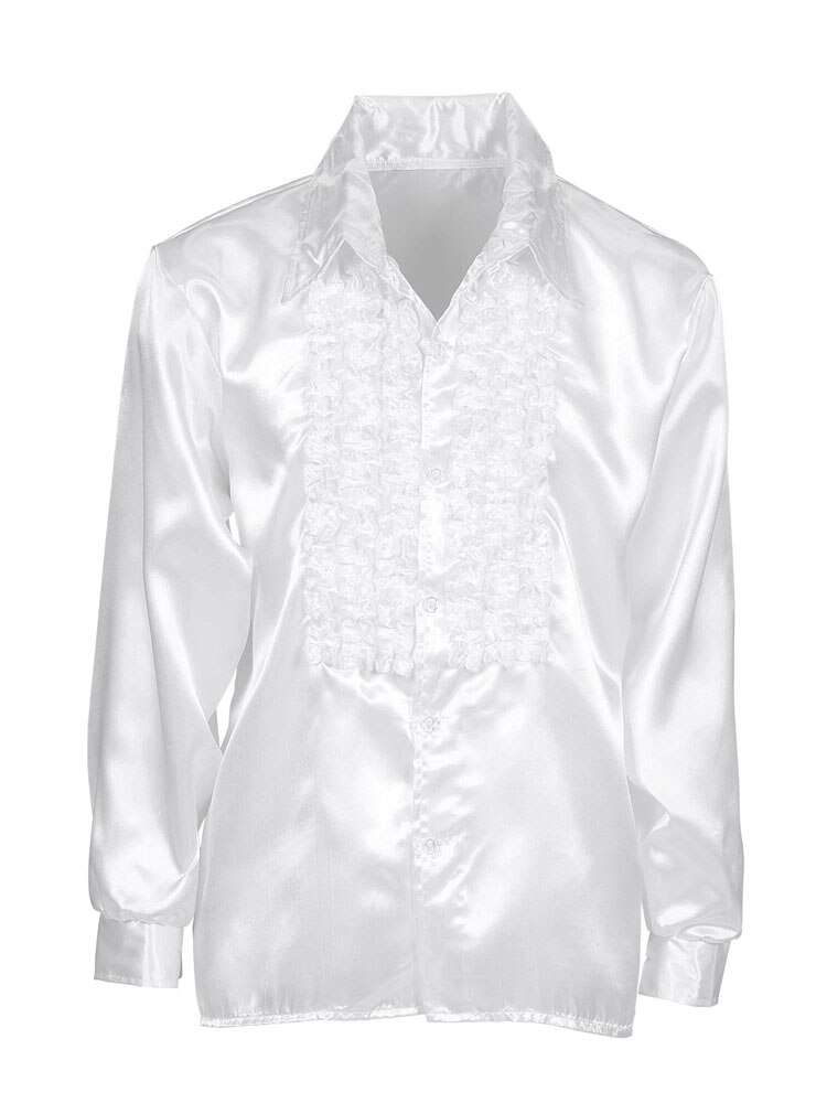 widman camisa de chorreras blanca, años 70, varias tallas, disfraz de hombre adulto, para fiestas, carnaval, despedidas
