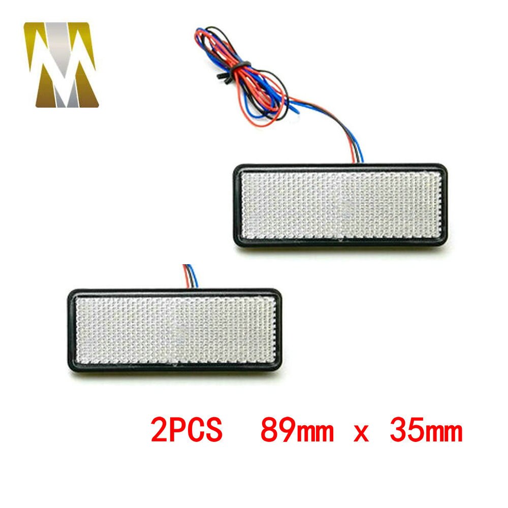 Faro trasero de moto de Motocross, Reflector LED redondo/rectangular, luces de freno, lámpara de señal de giro, accesorios universales para automóviles y motocicletas
