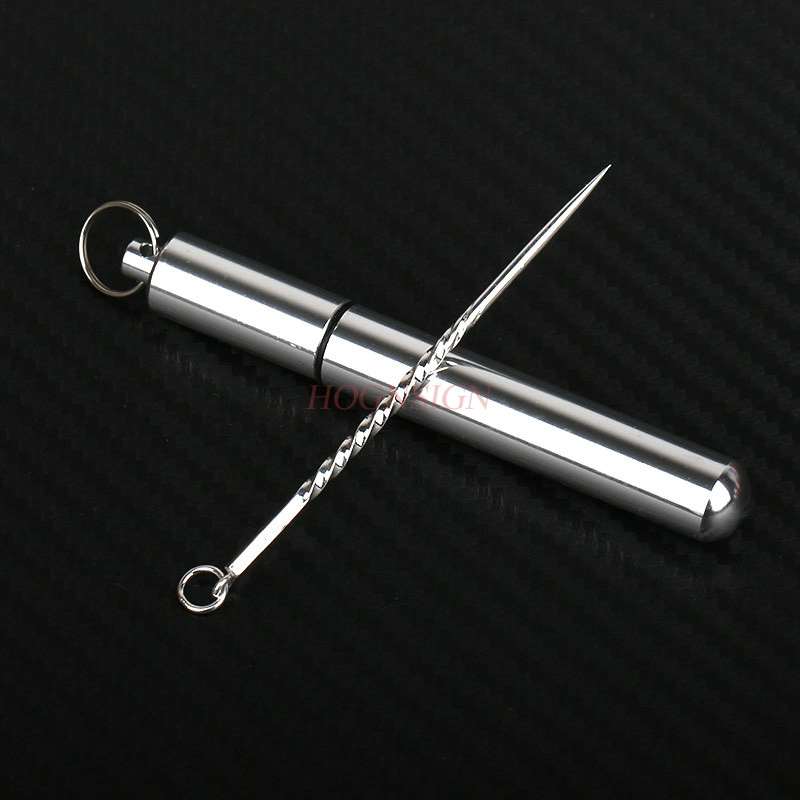 Sterling Silber Zahnstocher 990 Volle Silber Hohe Metall Zahnstocher Tragbare Mini Zahnstocher Lagerung Box Zu Senden Ältesten